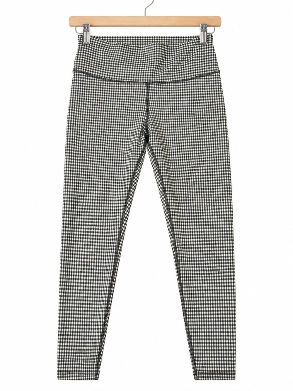 Nike Dri-FIT Gingham Check Leggings Women’s Medium Black & White